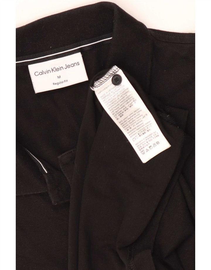 Calvin Klein Jeans muška polo majica standardnog kroja Srednje crni pamuk