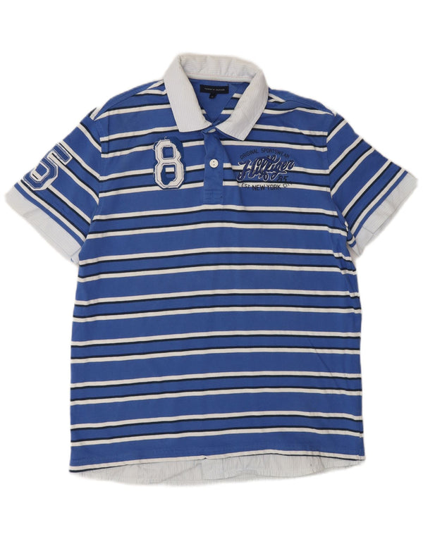 Tommy Hilfiger Ragbi polo majica za dječake 15-16 godina s plavim prugama