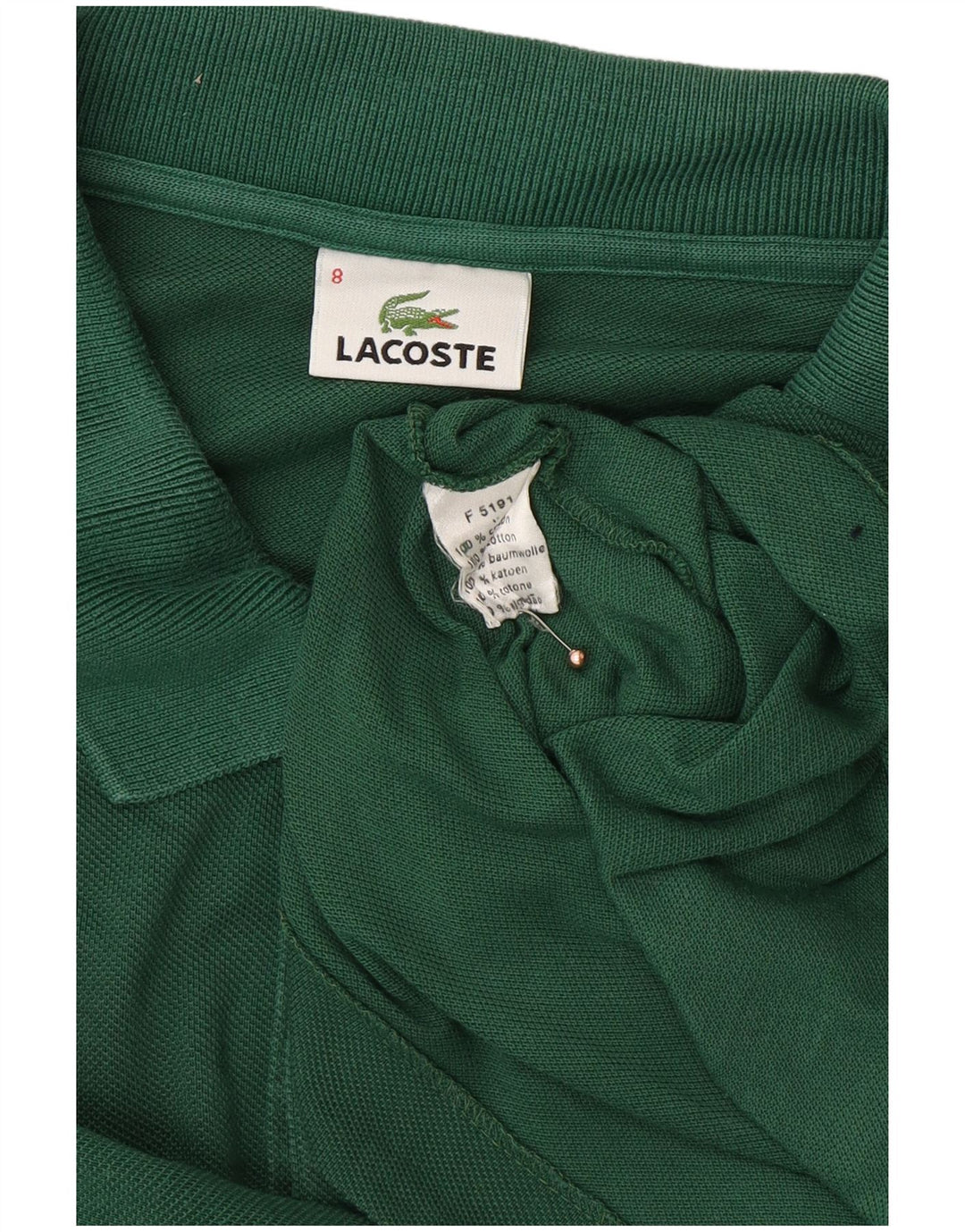 LACOSTE muška polo majica veličina 8 3XL zeleni pamuk