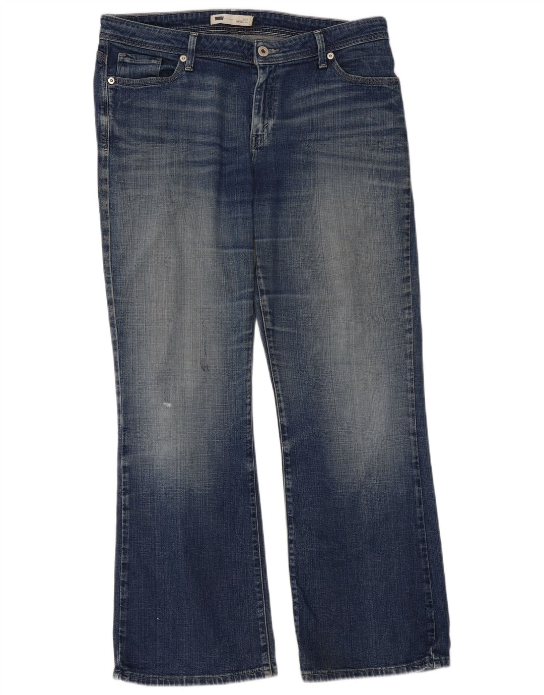 LEVI'S Womens 525 Curvy Bootcut Jeans W33 L32 Blue Cotton