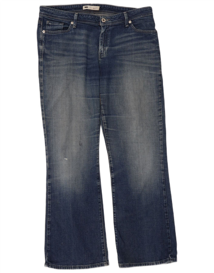 LEVI'S Womens 525 Curvy Bootcut Jeans W33 L32 Blue Cotton