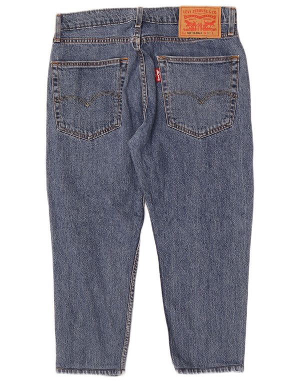 Levi's muške 502 sužene traperice W32 L22 plavi pamuk