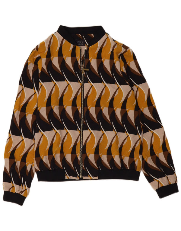 MARKS & SPENCER ženska bomber jakna UK 14 srednje raznobojna geometrijska
