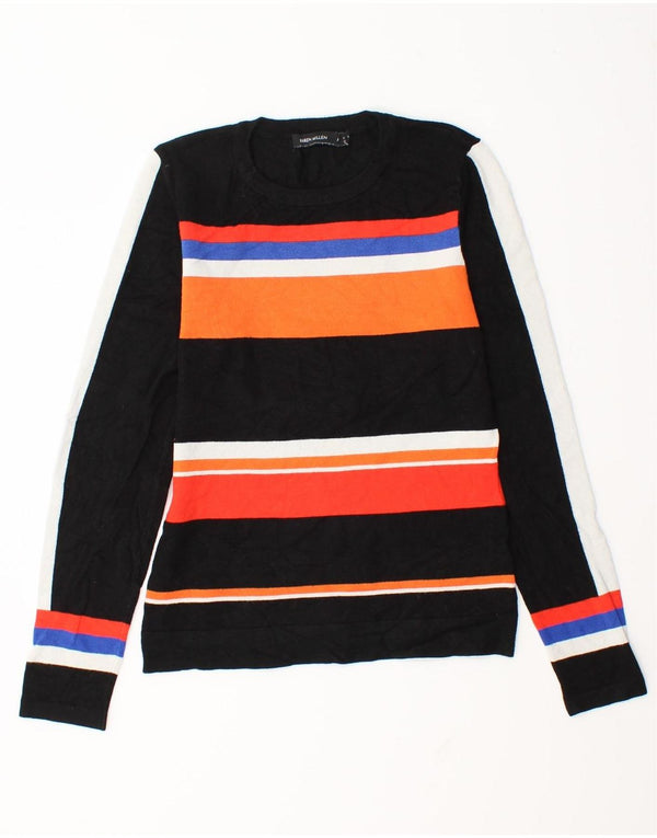 Ženski džemper s okruglim izrezom Karen Millen UK 12 srednje crne pruge