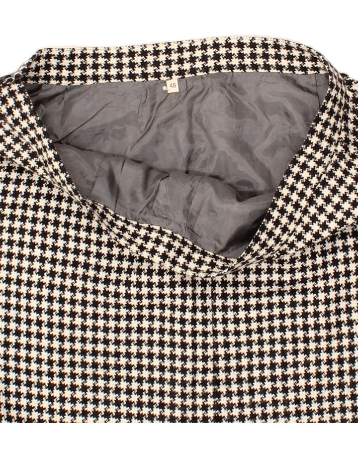 VINTAGE Womens Straight Skirt IT 46 Large W32  Black Houndstooth Vintage Vintage and Second-Hand Vintage from Messina Hembry 