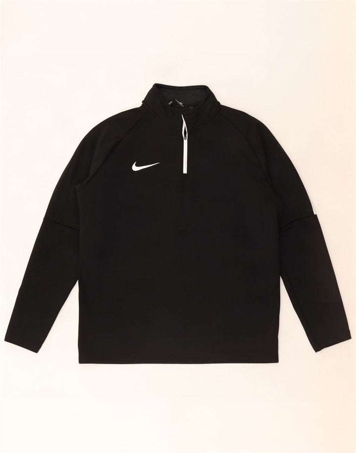 Nike Dri Fit Pulover Pulover s Izrezom i Topom Velika Crna Colourblock majica