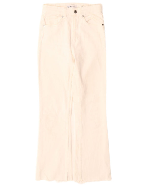 Zara ženske traperice visokog struka s visokim strukom EU 34 2XS W24 L26 sivobijele