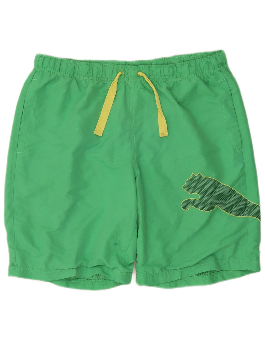PUMA Mens Graphic Swimming Shorts Large  Green