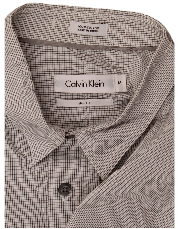 Calvin Klein muška svečana majica uskog kroja srednje siva pamuk