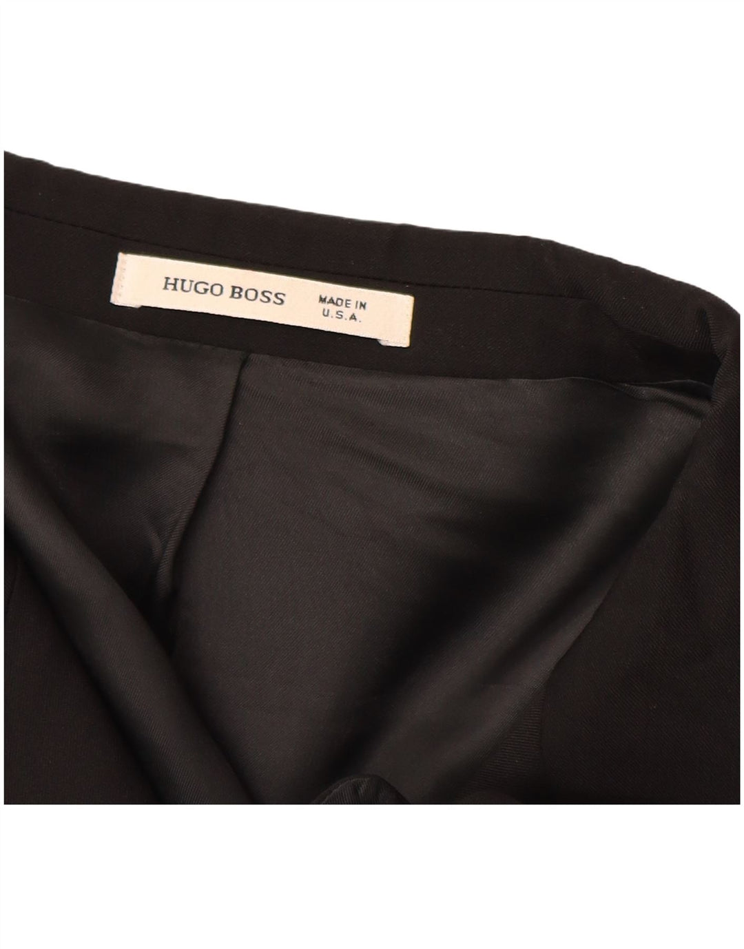 HUGO BOSS Muška jakna sa 2 gumba EU 56 3XL crna nova vuna