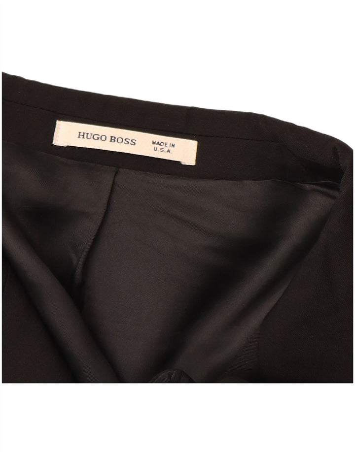 HUGO BOSS Muška jakna sa 2 gumba EU 56 3XL crna nova vuna