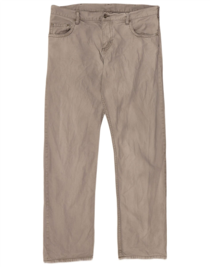 CARHARTT Muške uske traperice W36 L34 Sivi pamuk