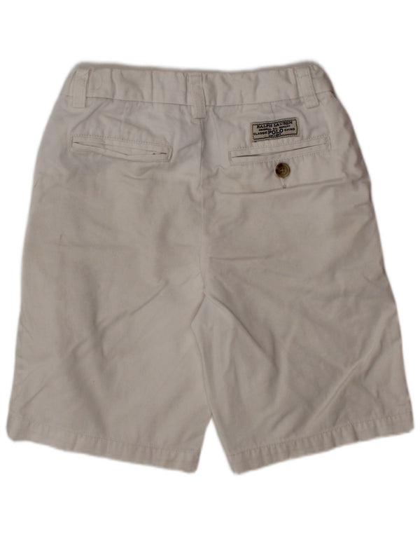 POLO RALPH LAUREN Boys Chino Shorts 6-7 Years W22  White Cotton