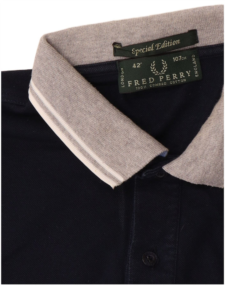 Fred Perry muška polo majica srednje tamnoplave boje, pamuk
