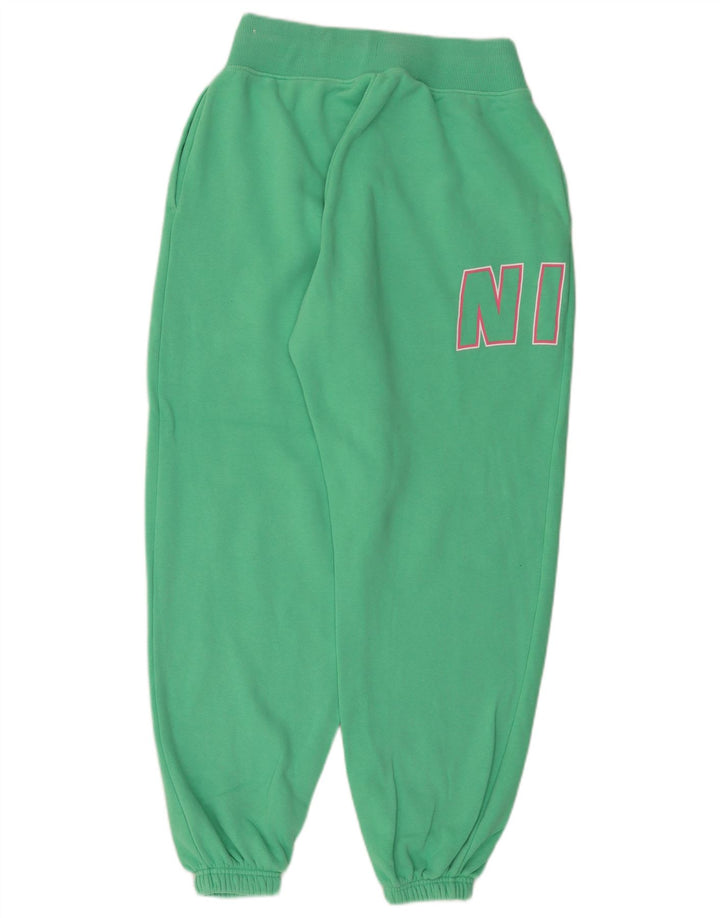 NIKE Ženske trenirke s grafičkim motivima Joggers UK 10 Small Green Cotton