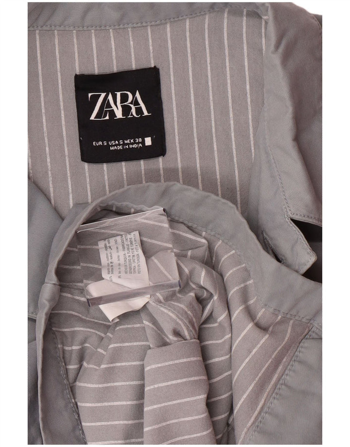 ZARA muška bomber jakna UK 36 Mala siva pamuk