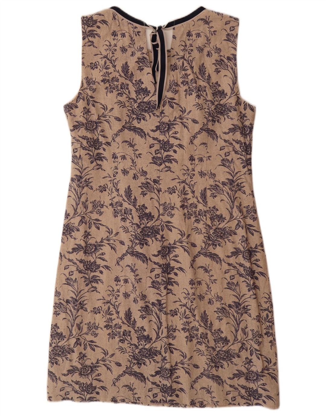 LAURA ASHLEY Ženska plašt haljina bez rukava UK 14 Velika bež cvjetna