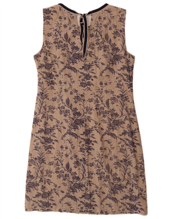 LAURA ASHLEY Ženska plašt haljina bez rukava UK 14 Velika bež cvjetna