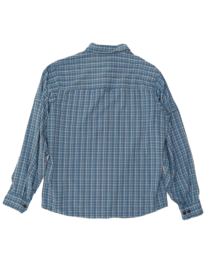 Jack Wolfskin muška flanelska košulja UK 36/38 srednje plava karirana