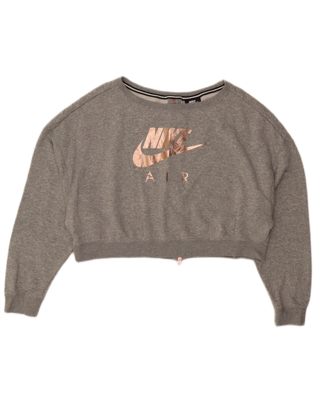 Nike Ženska skraćena kratka prekomjerna majica s kratkim rukavima UK 16 Large Gray