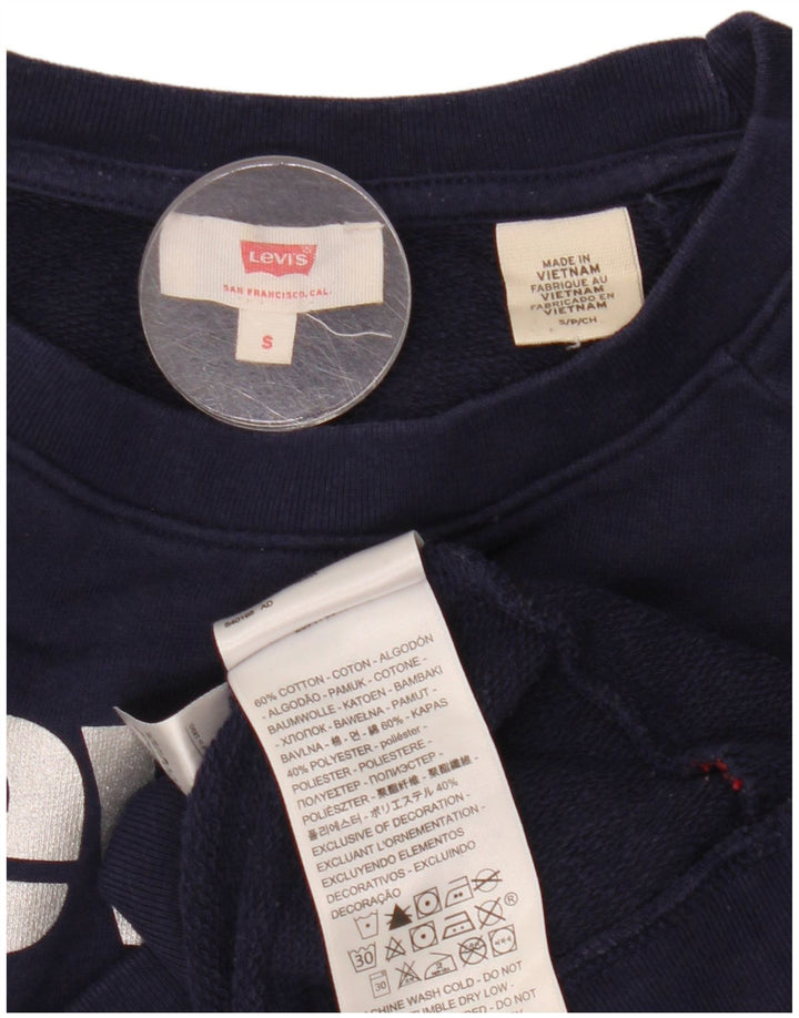 Levi's Ženska prekomjerna trenirka s grafičkim motivima UK 10 Mala tamnoplava