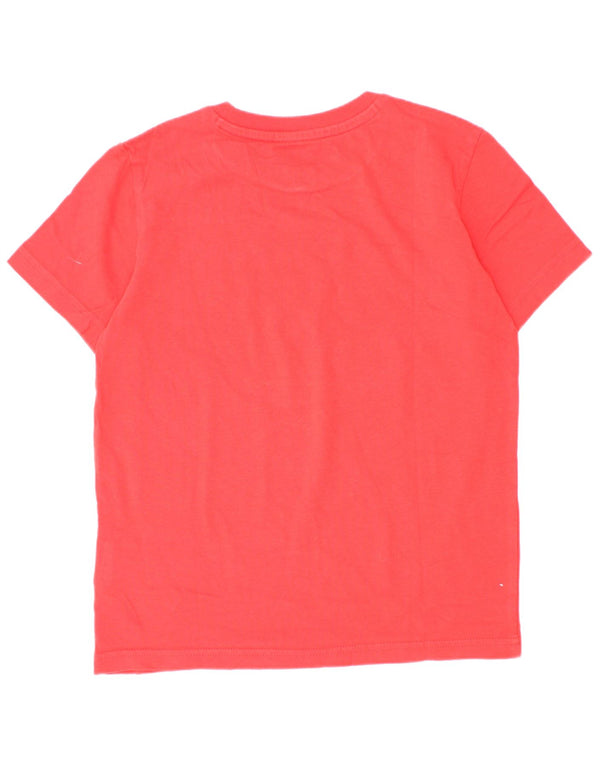 Puma Boys Graphic T-Shirt Top 9-10 Years Red Pamuk