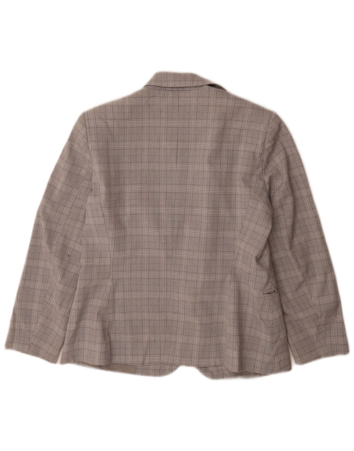 Zara ženski sako sa 1 gumbom EU 40 srednje siva houndstooth