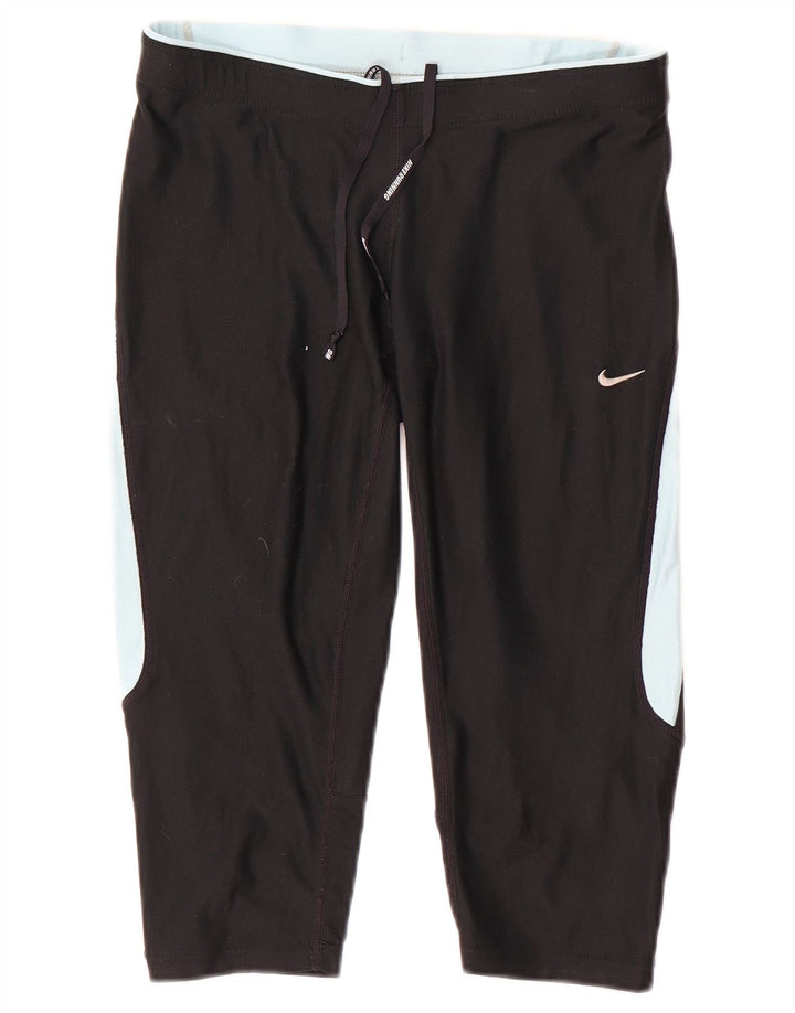 Nike ženske kapri tajice UK 10 male crne boje