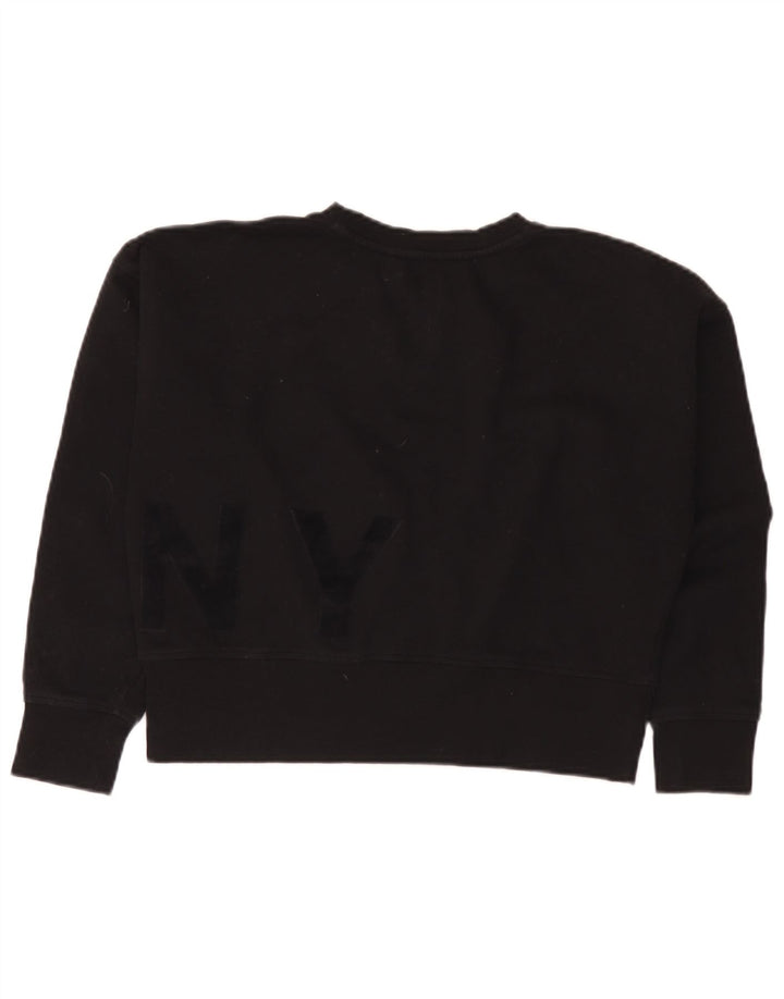 Dkny Ženska prekomjerna majica s kratkim grafičkim motivima UK 10 Mala crna