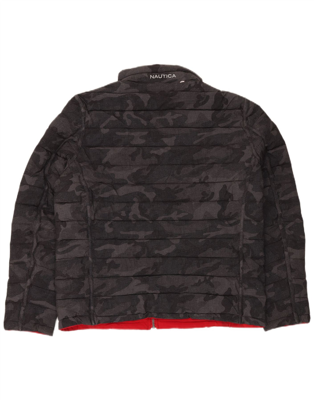 NAUTICA Muška dvostruka podstavljena jakna UK 40, velika crna kamuflažna