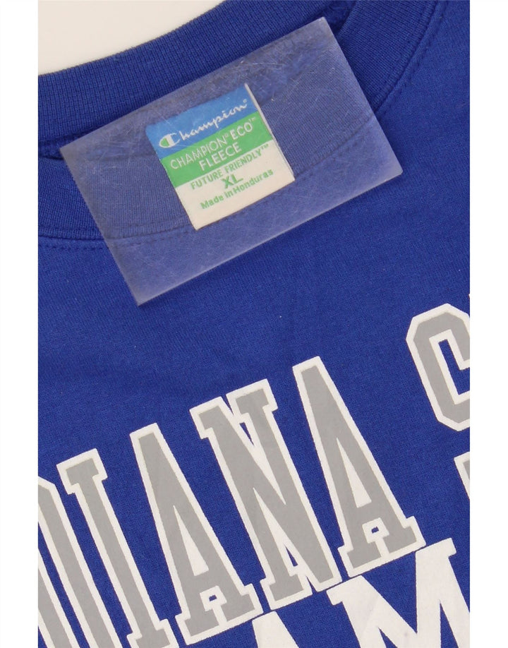 CHAMPION Mens Graphic Sweatshirt Jumper XL Blue Vintage Champion and Second-Hand Champion from Messina Hembry 