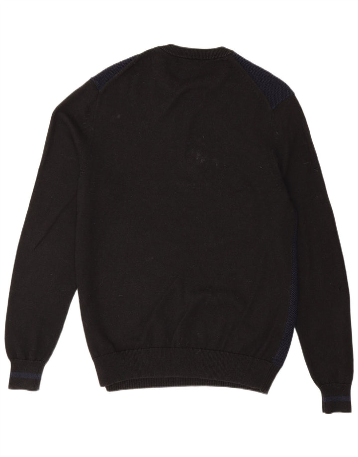 Fred Perry, muški džemper s okruglim izrezom, veliki tamnoplavi vuneni pulover