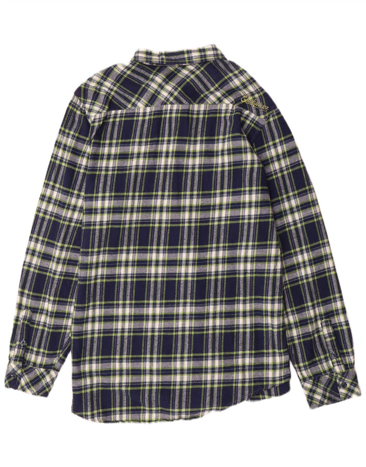 QUIKSILVER Muška flanelska košulja XL tamnoplavi karirani pamuk