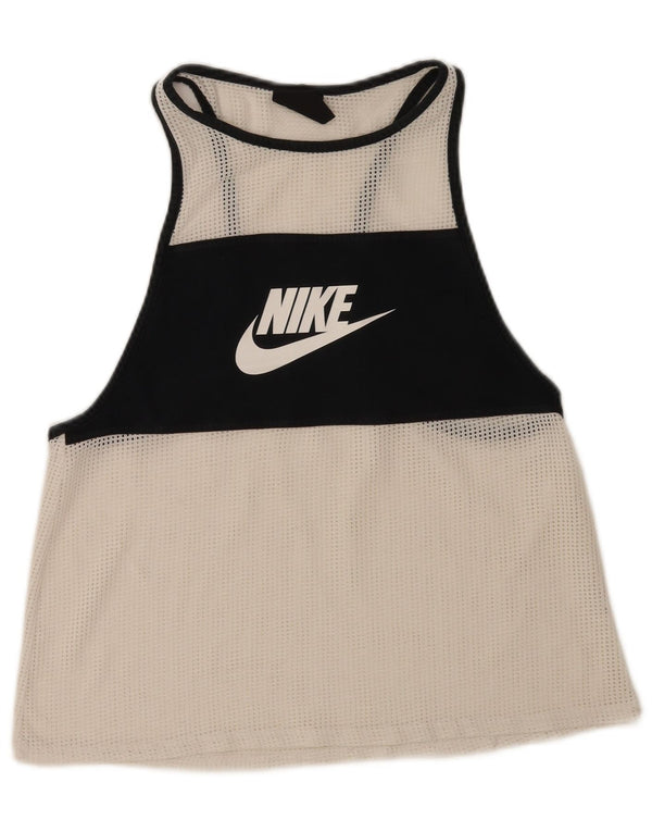 Nike Ženski grafički prsluk UK 14 Medium White Colourblock Sports