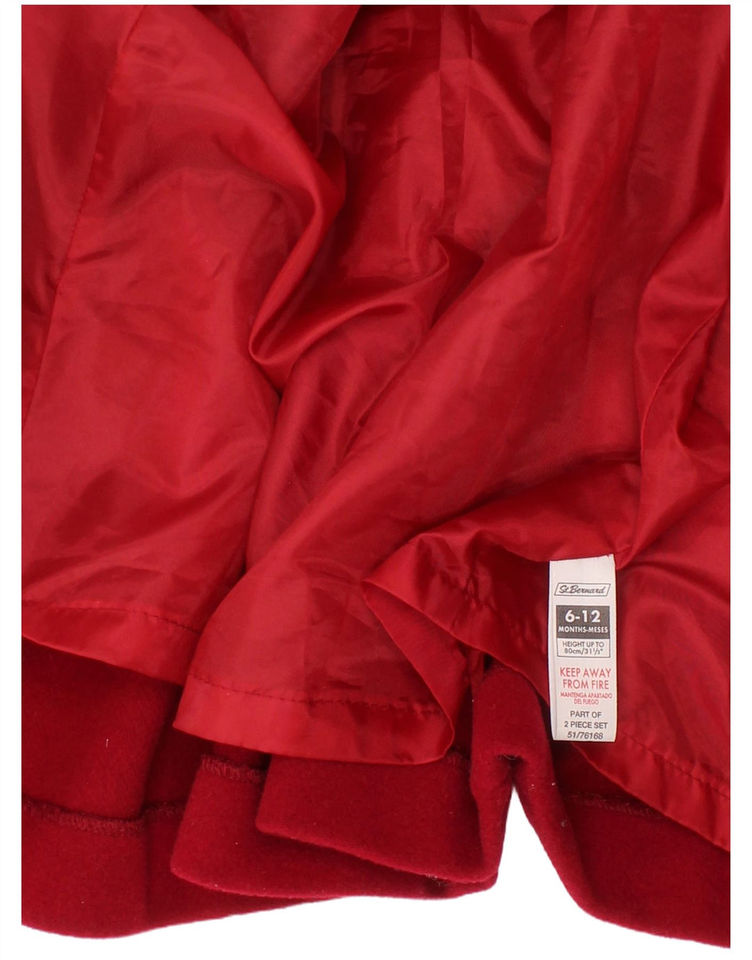 ST. BERNARD Vuneni kaput za djevojčice 6-9 mjeseci bordo boje