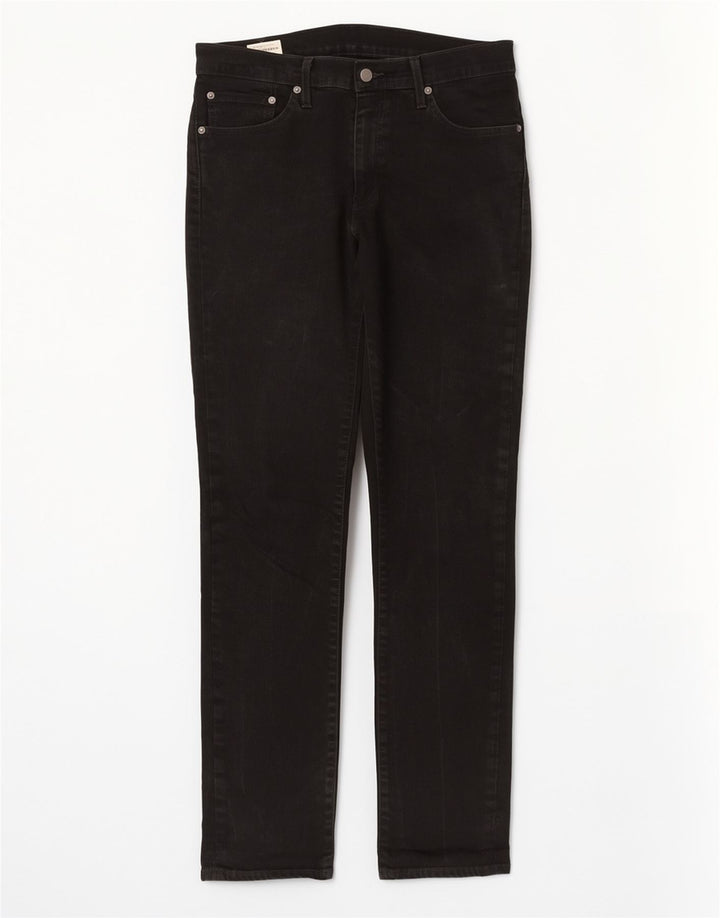 Levi's muške 511 uske traperice W32 L34 crni pamuk