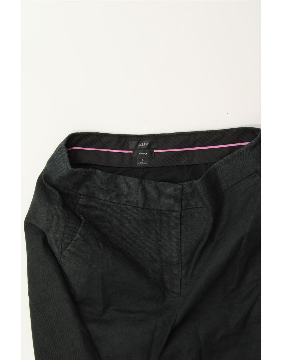 J. CREW Womens Hayden Bootcut Cropped Trousers US 8 Medium W32 L25 Black Vintage J. Crew and Second-Hand J. Crew from Messina Hembry 
