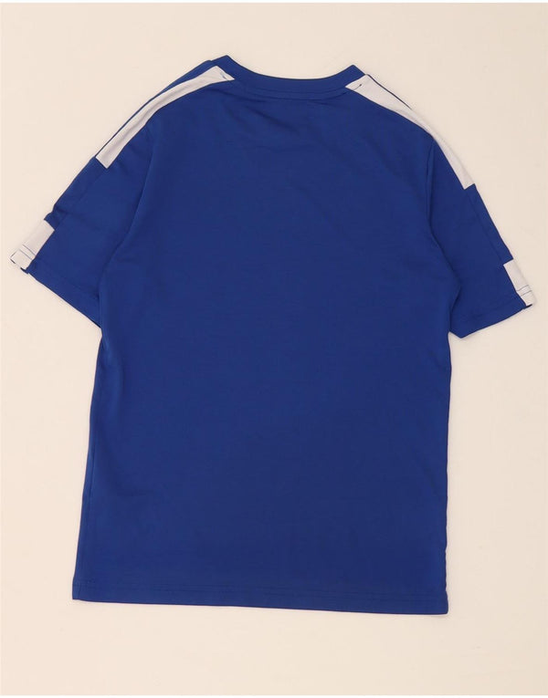 Adidas Boys Aeroready T-Shirt Top 11-12 Years Blue Poliester