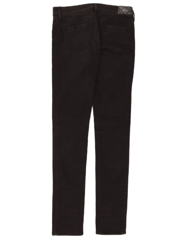 DIESEL Ženske Livier super uske jegging traperice niskog struka W31 L36 crne