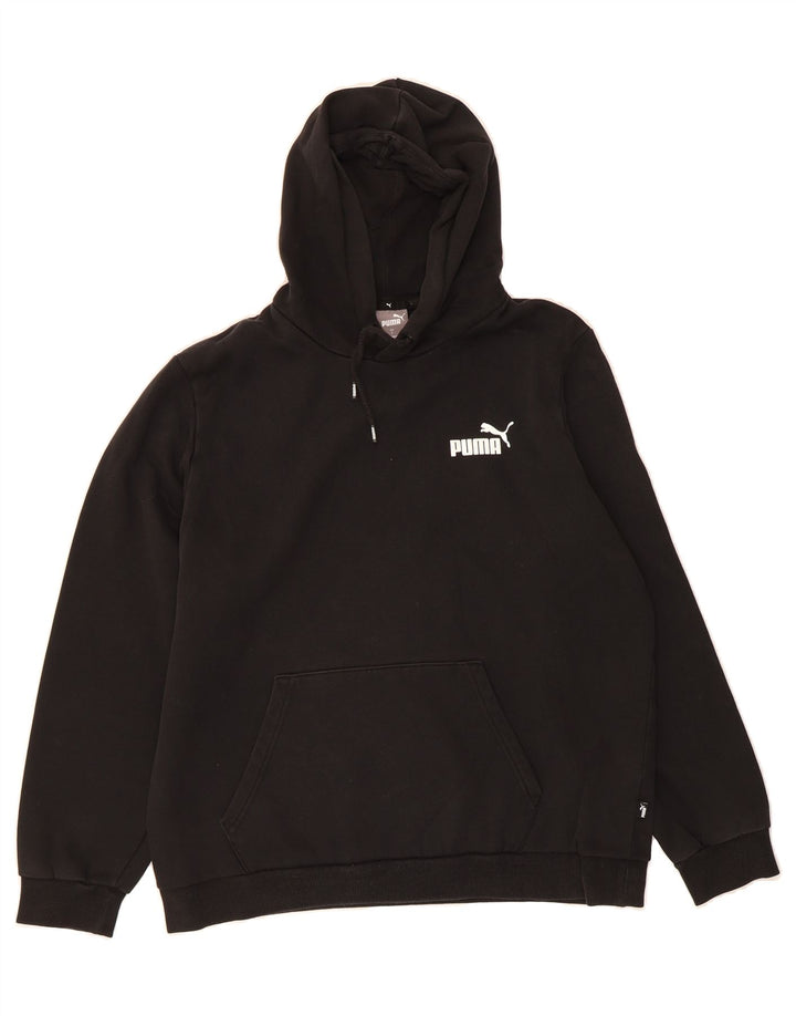 PUMA Mens Hoodie Jumper Large Black Cotton Vintage Puma and Second-Hand Puma from Messina Hembry 