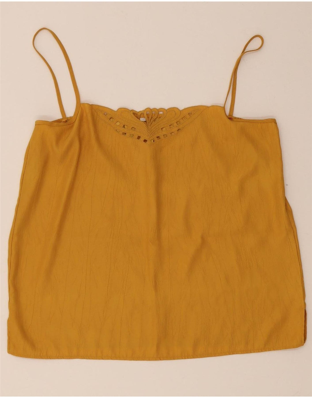 Vintage ženski Cami Top IT 42 Srednje žuta