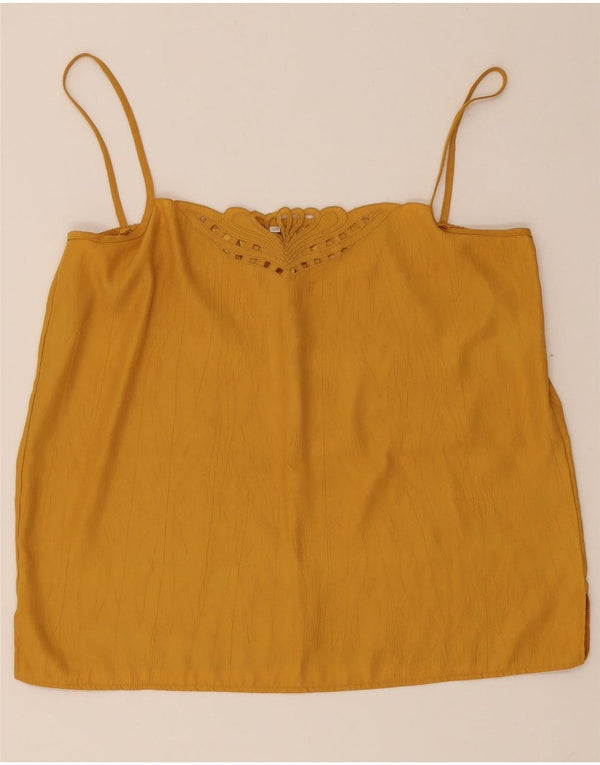 Vintage ženski Cami Top IT 42 Srednje žuta