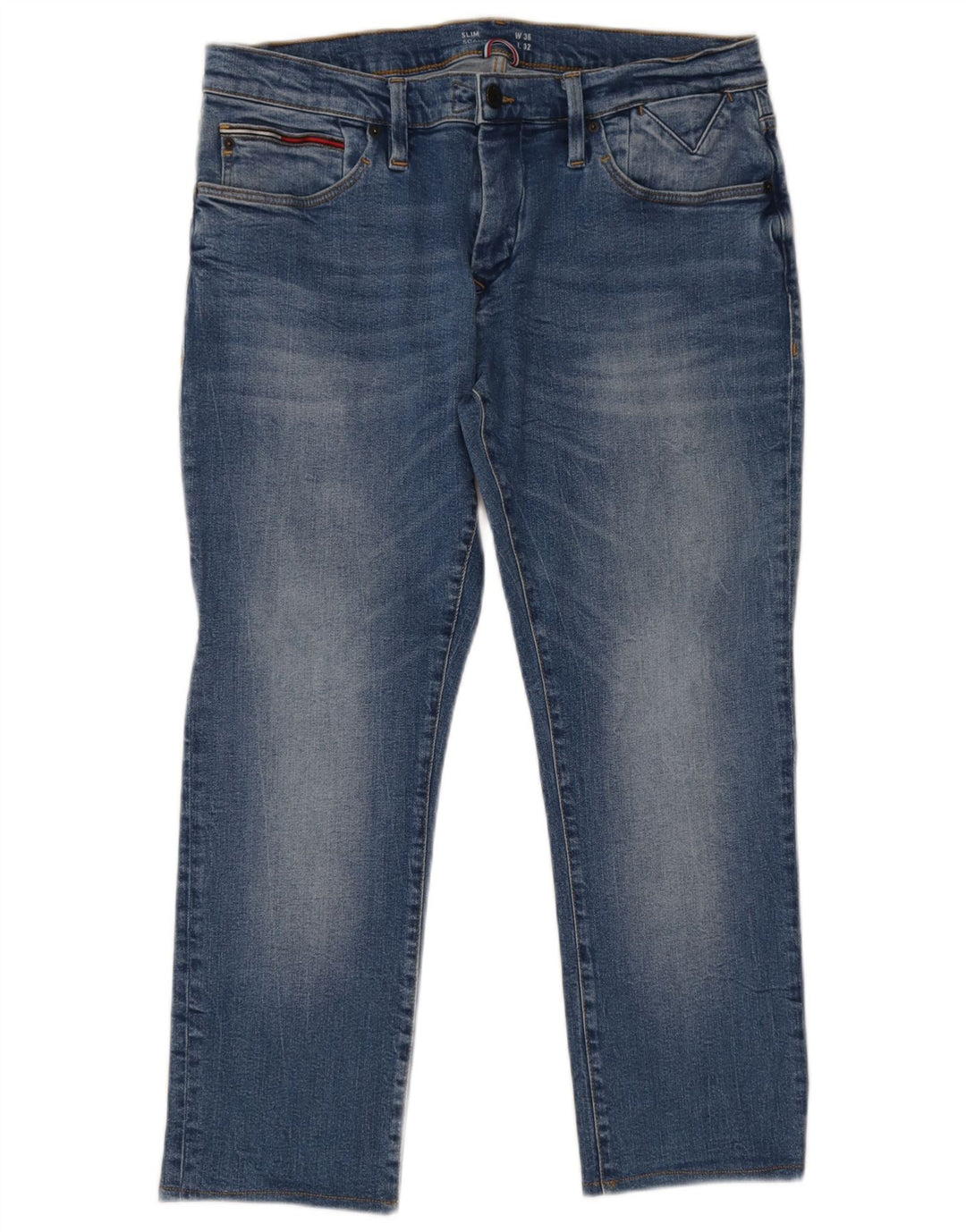 Tommy Hilfiger Mens Scanton Slim Jeans W36 L32 Plava