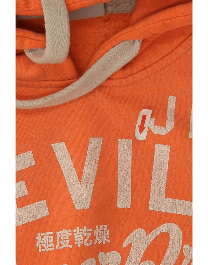Superdry ženska majica s kapuljačom s kapuljačom UK 10 mali narančasti poliester