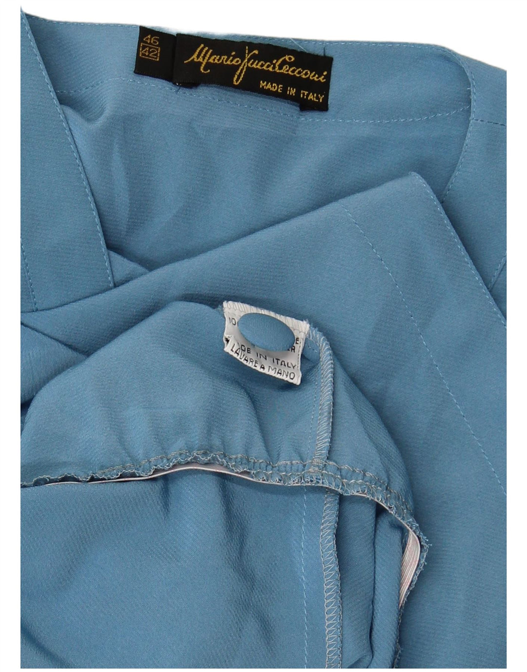 MARIO PUCCI CECCONI Ženska bluza košulja kratkih rukava IT 42 srednje plava