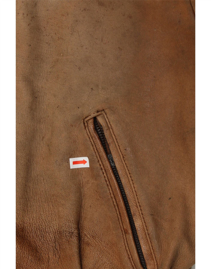 Schuh muška kožna jakna UK 42 XL smeđa koža