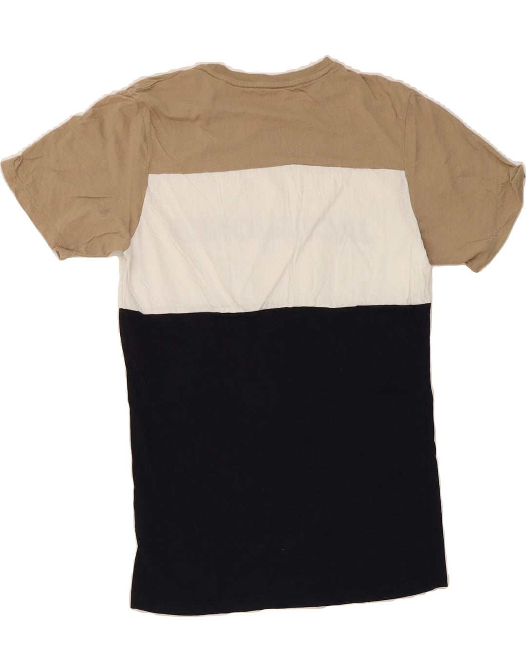 JACK & JONES Mens Graphic T-Shirt Top Small Multicoloured Colourblock Vintage Jack & Jones and Second-Hand Jack & Jones from Messina Hembry 