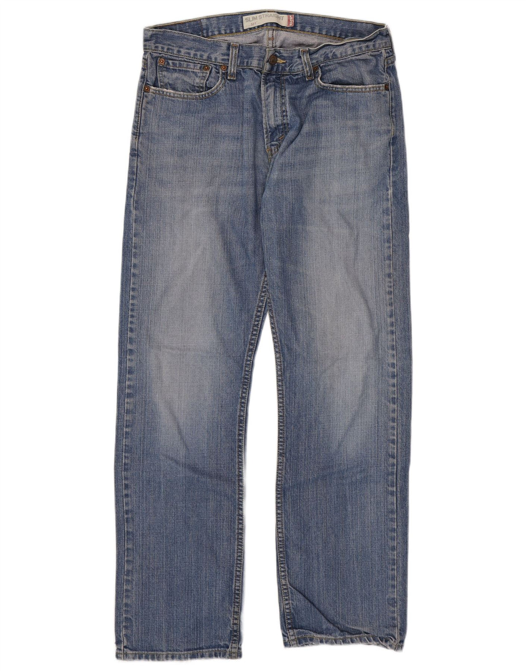 Levi's muške 514 uske ravne traperice W33 L32 plavi pamuk