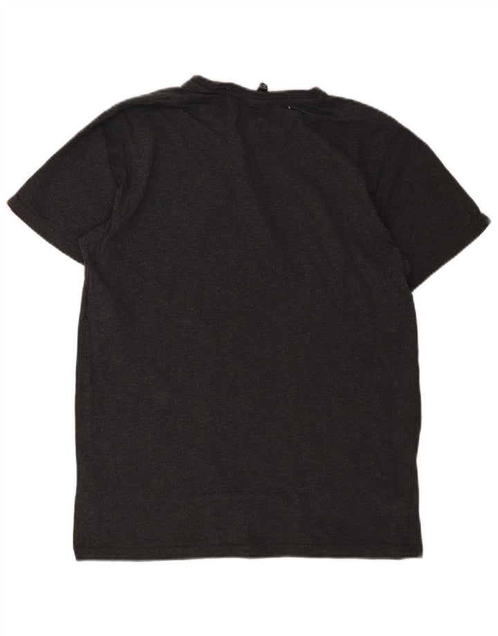 ELLESSE Mens Graphic T-Shirt Top Medium Grey Cotton