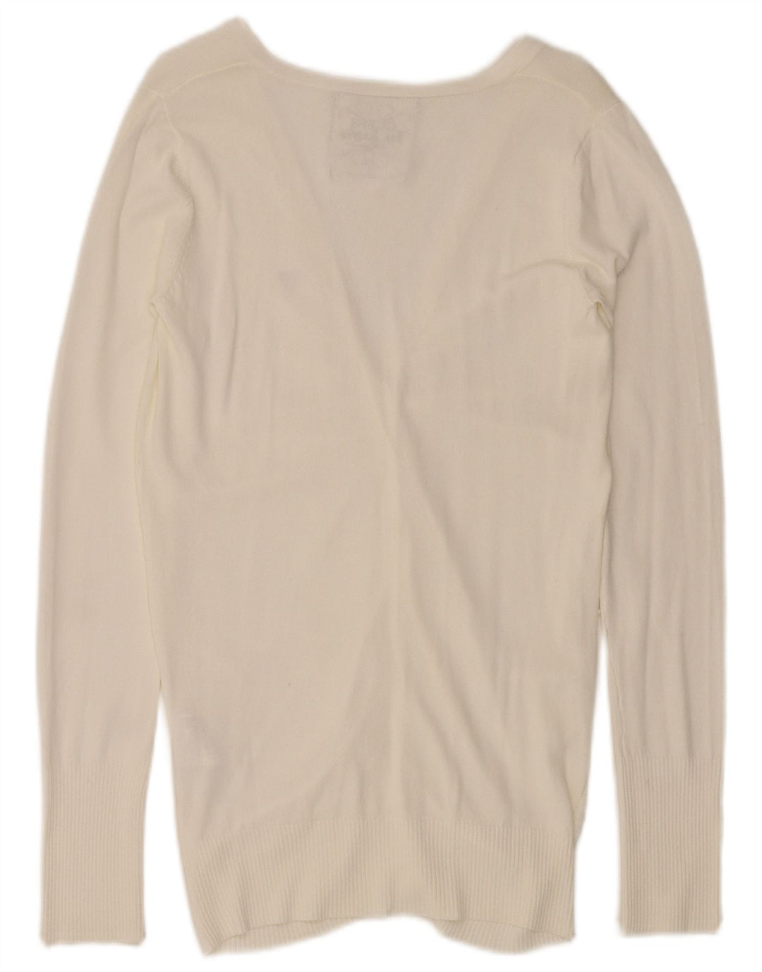 GUESS Womens Cardigan Sweater UK 14 Large White Viscose